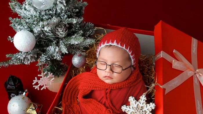 Nón Noel cho trẻ sơ sinh